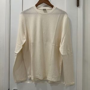 NN07 Clive Long Sleeve Waffle Crewneck